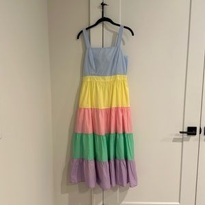 NEW w/ tags super cute color block midi dress size small